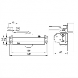 Yale 300 Μηχανισμός Πόρτας UL2/3/4 Ασημί Yale 300 Μηχανισμός Πόρτας UL2/3/4 Ασημί