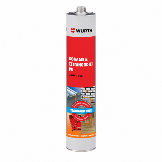 Wurth Κολλάει & Στεγανοποιεί PU 25LM Γκρι 310ml Wurth Κολλάει & Στεγανοποιεί PU 25LM Γκρι 310ml