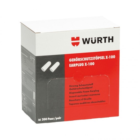 Wurth Ωτασπίδες X-100 Μίας Χρήσης - Συσκευασία 100 Ζευγών Wurth Ωτασπίδες X-100 Μίας Χρήσης - Συσκευασία 100 Ζευγών